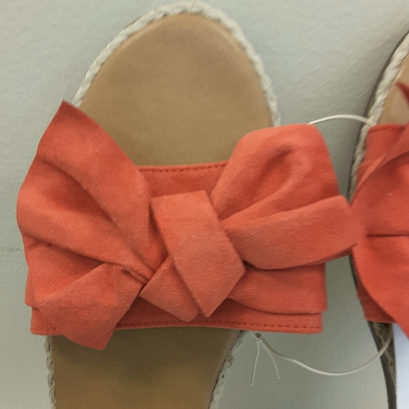 COPY - LOFT OUTLET CORAL ORANGE SANDALS 10 BNWT - Picture 4 of 4